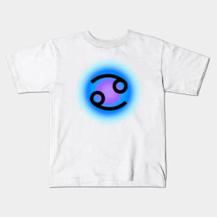 Glowing Aura Cancer Water Sign Zodiac Kids T-Shirt